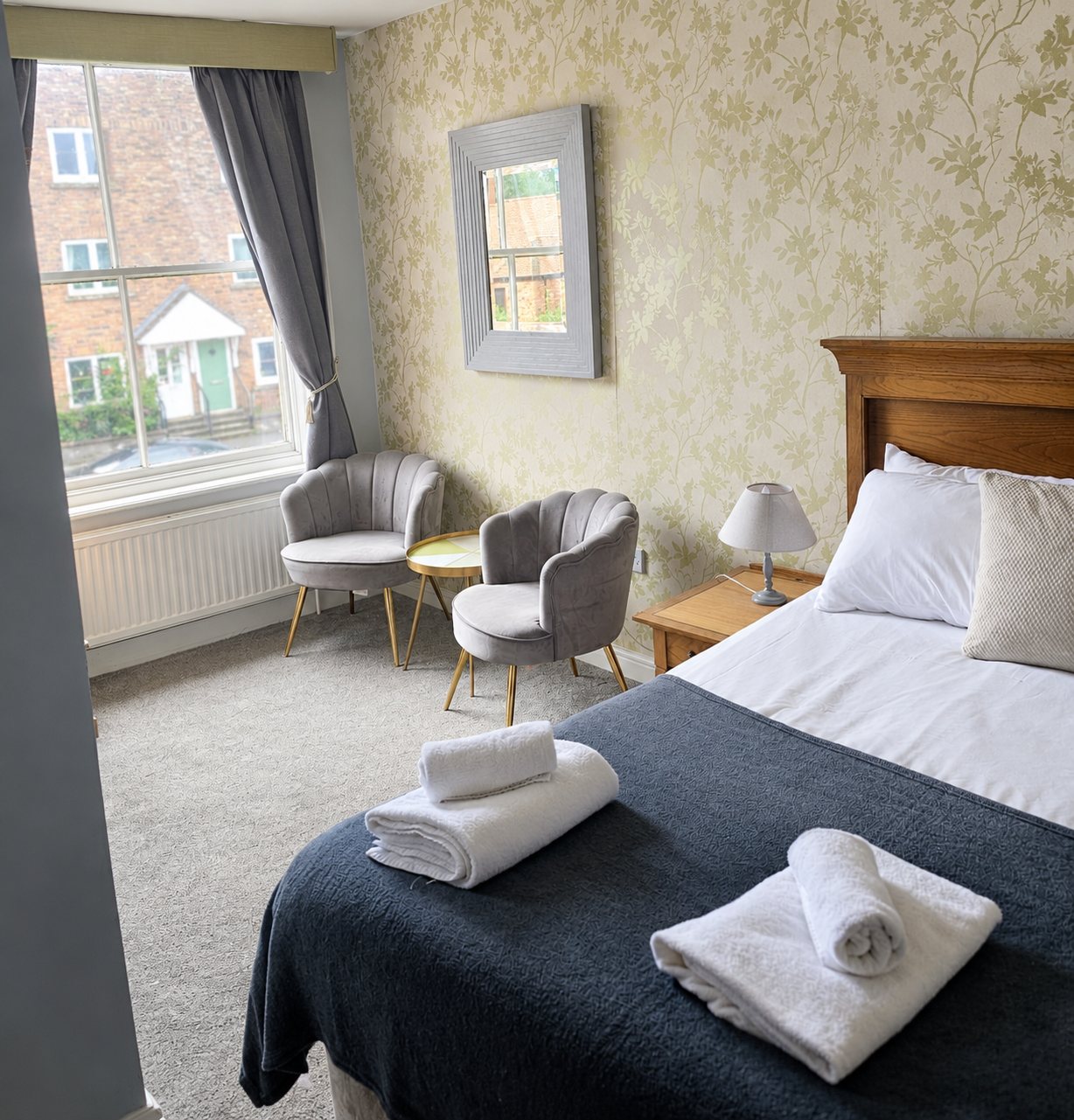 Guest room with window view